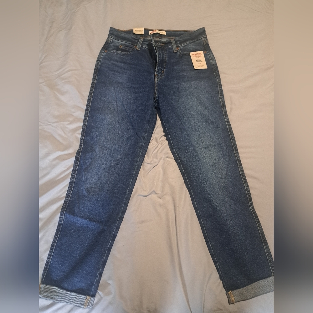 LEVI STRAUSS SIGNATURE WOMEN'S   HERITAGE BOYFRIEND JEANS
